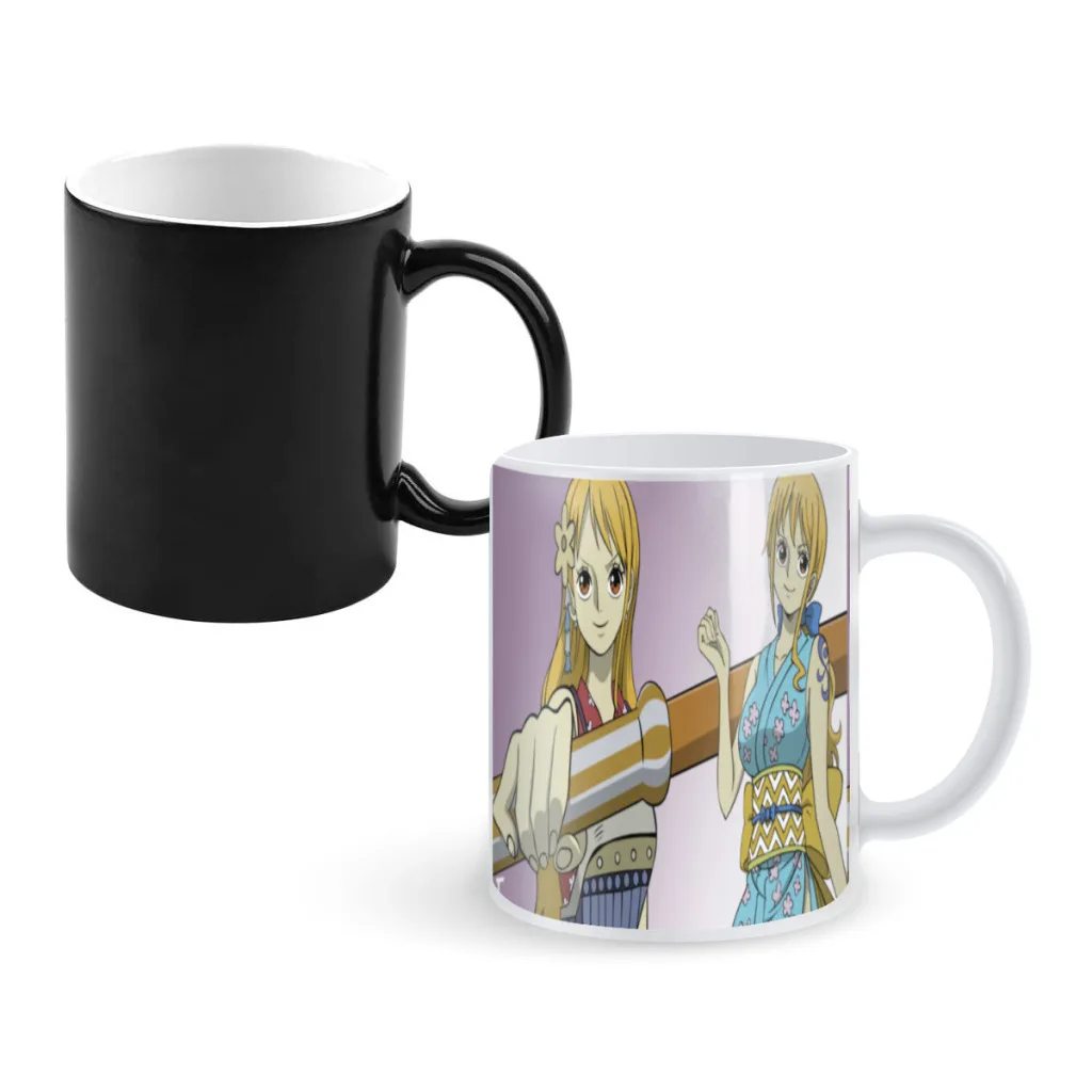 Einteilige-Ruffy-Magic-Tassen, Temperatur wechsel Tasse, Farbe Chamäleon Tassen wärme empfindliche Tasse Kaffee Tee Tasse Neuheit Geschenk