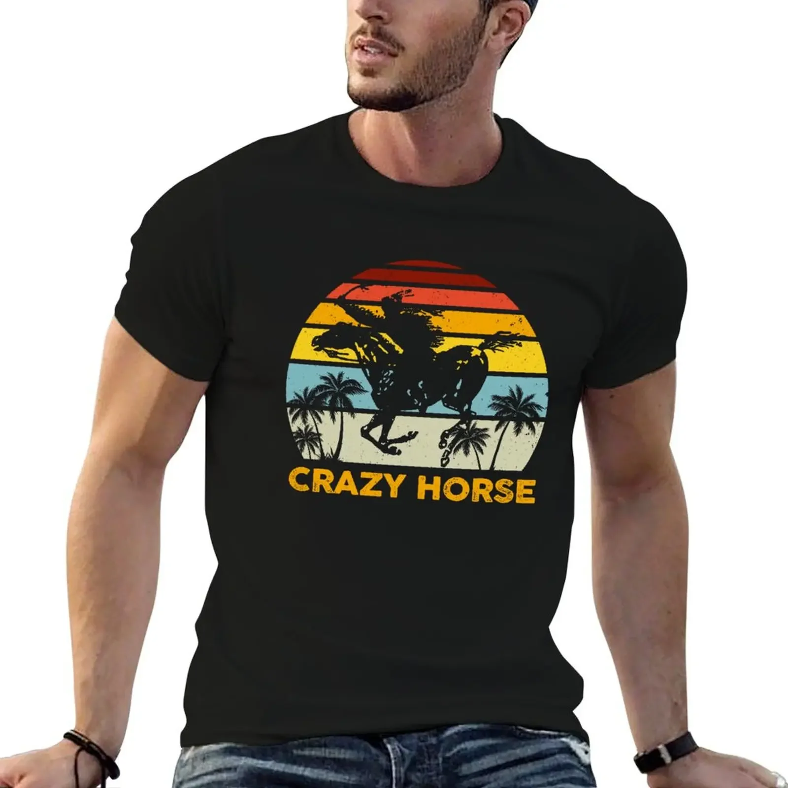Crazy Horse Vintage Retro Neil Gift Fan T-Shirt cheap stuff plain new edition plain white t shirts men