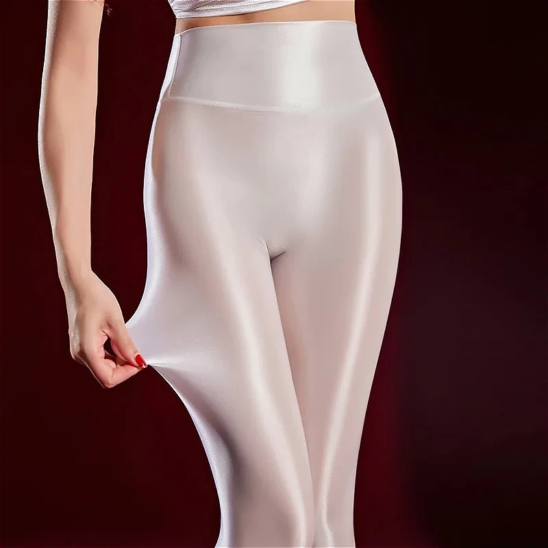 

Блестящие женские колготки для фитнеса, шелковистые глянцевые женские спортивные танцевальные носки, чулочно-носочные изделия, бесшовные колготки для йоги, весенне-осенний комбинезон без шнуровки