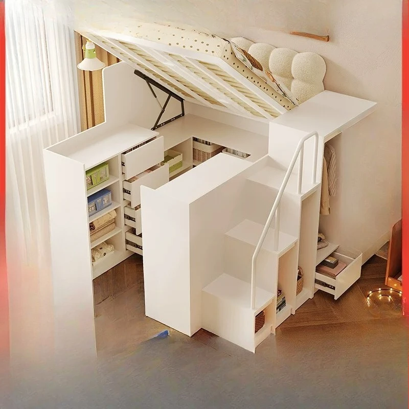with Light Half Tall Wardrobe Pneumatic Rod Elevated Cloakroom Integrated Large Storage Apartment