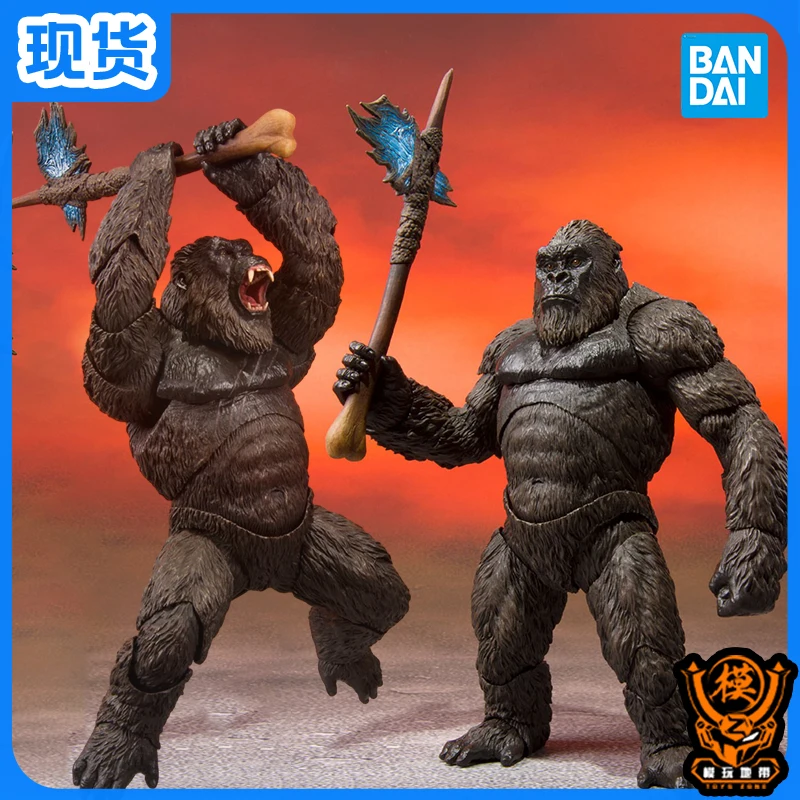 BANDAI 2021 Movie Version SHM King Kong Gorilla Movable Toys Hand Model Animation Figure Toy Dolls Children Birthday Gift