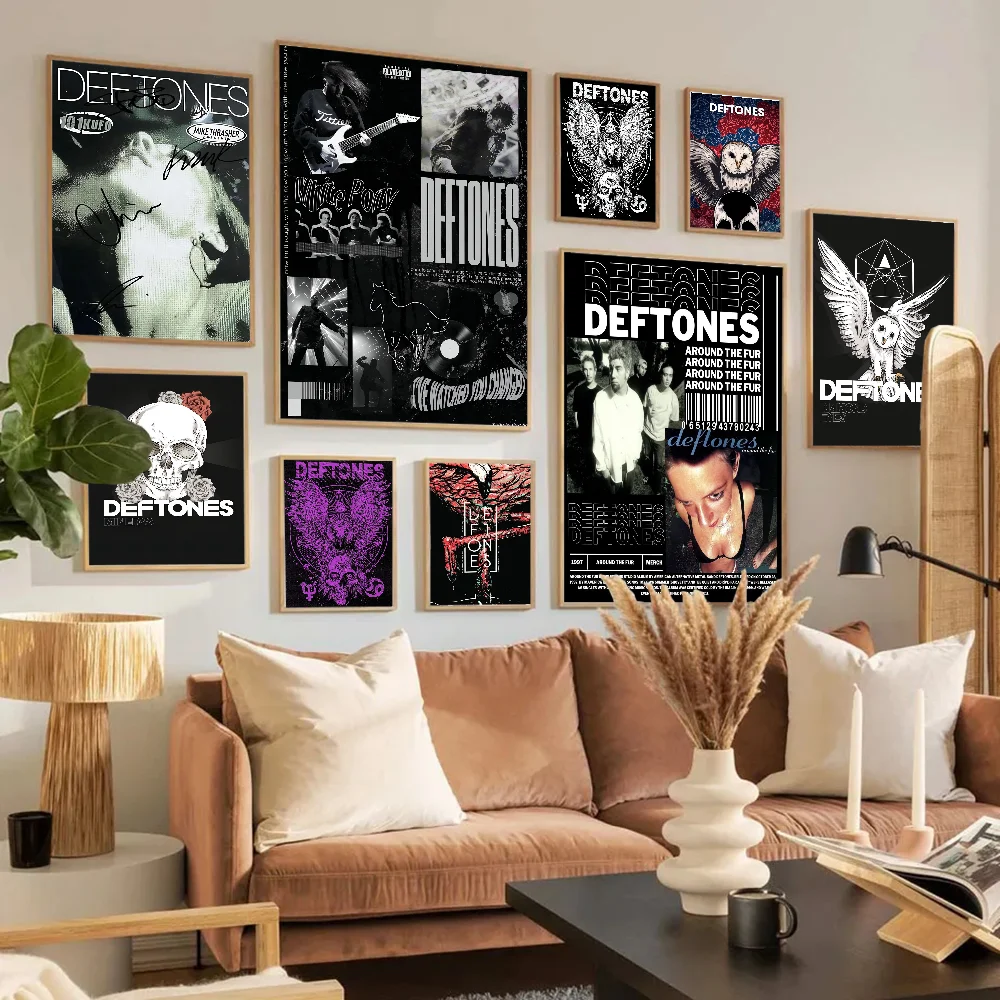 DEFTONES Poster sur toile pour chambre à coucher, paysage sportif, décoration de bureau, chambre, cadeau, sans cadre, 50 x 75 cm
