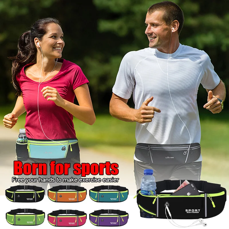 

Outdoor Sports Waist Bag, Portable & Waterproof, Suitable for Marathon, Fitness & Running, Hold Water Bottle&Phone, Anti-Drop