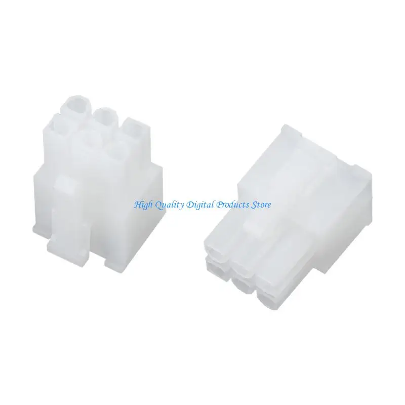 

U2JE Pack of 50 Flexible 5557 6PIN Male Connector with Terminal for Various Devices Compatible and Dependable Power Connector