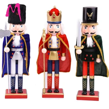 MGT 38cm wooden soldier doll with nutcracker Four Kingdoms fairy tale characters ornaments home decoration crafts Christmas gifts