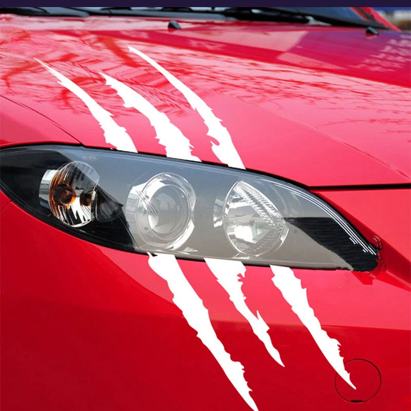 Ghost Claw Car Stickers Car Hood Vinyl Sticker Creative Modification Reflective Stickers Devil Paw Scratches Car Decoration image 6