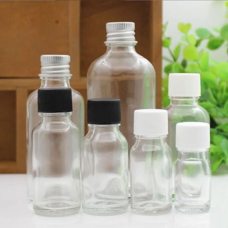 5ml clear glass bottle screw lid essential oil sample toner moisture lotion emulsion water skin care cosmetic packing