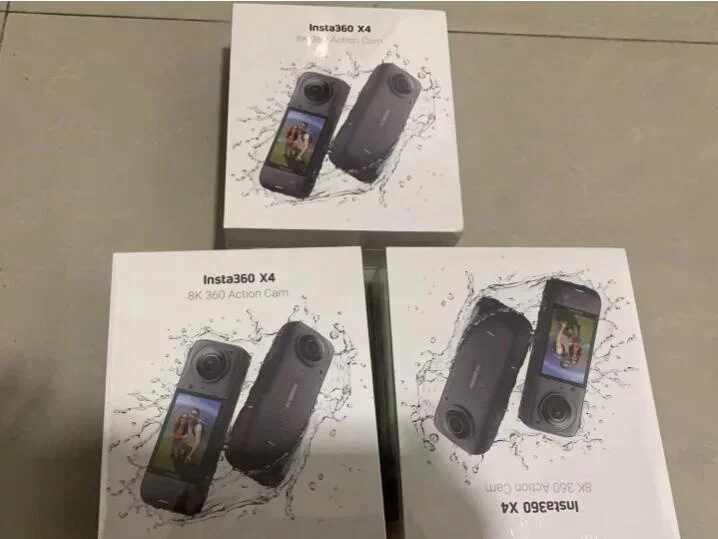 New Arrival Stocks Insta360 X4 8K Waterproof 360 Action Camera 2290mAh Battery 2.5'' Touchscreen 4K Wide-Angle Video X4 Camera