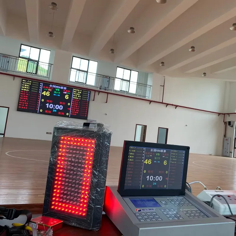 ระบบจับเวลาและคะแนนบาสเกตบอล - จอแสดงผลคะแนนแบบดิจิตอล LED สำหรับการแข่งขันกีฬา อุปกรณ์ระดับมืออาชีพ ตัวเลือกที่ใช้งานได้จริง