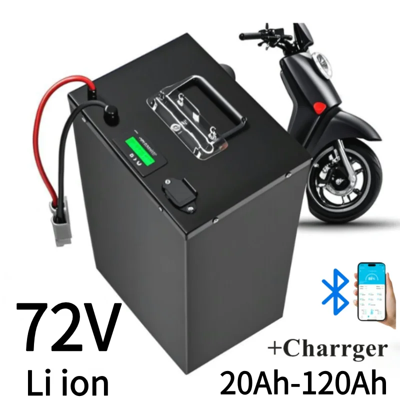 

72v 20Ah 30Ah 40Ah 50Ah 60Ah 70Ah 80Ah 100Ah Li-ion batería Bluetooth BMS para carrito de golf de 5000W y fuente de alimentación