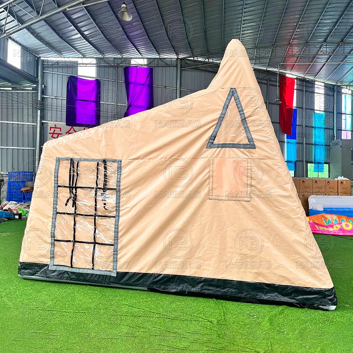 STLF4 saison luxe grand Camp famille Air Camping Tube tente gonflable Camping tente