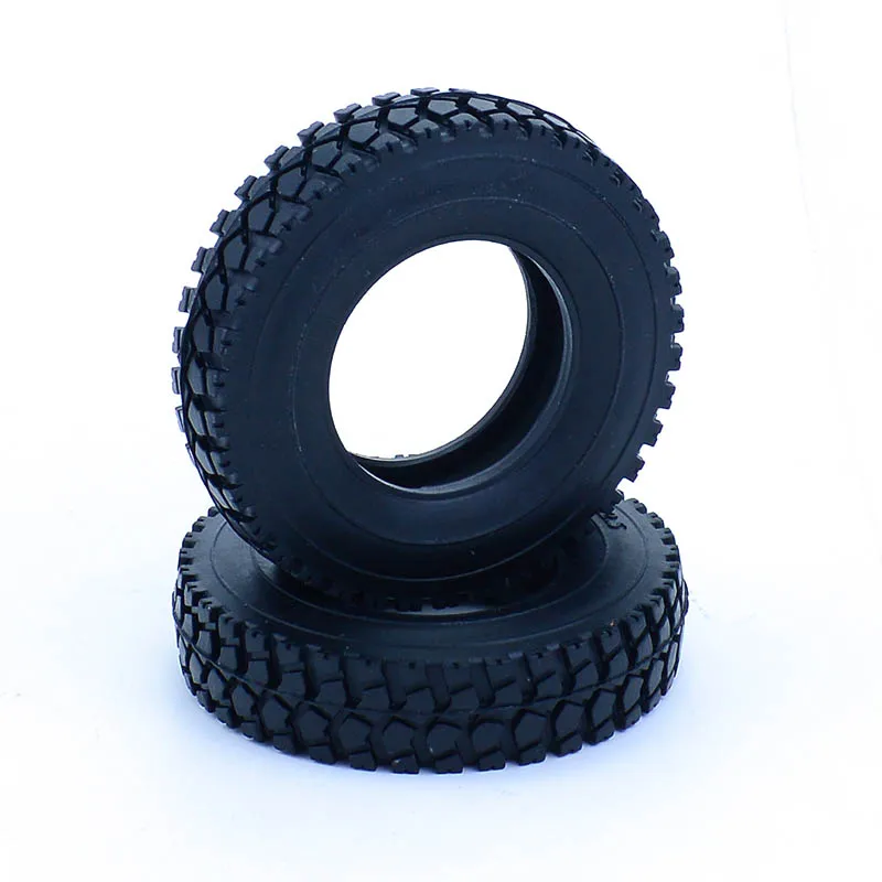 1 Pair 20mm Rubber Tire Tyre for 1/14 Tamiya RC Dump Truck SCANIA 770S R620 VOLVO BENZ Arocs MAN TGX LESU Car Accessories