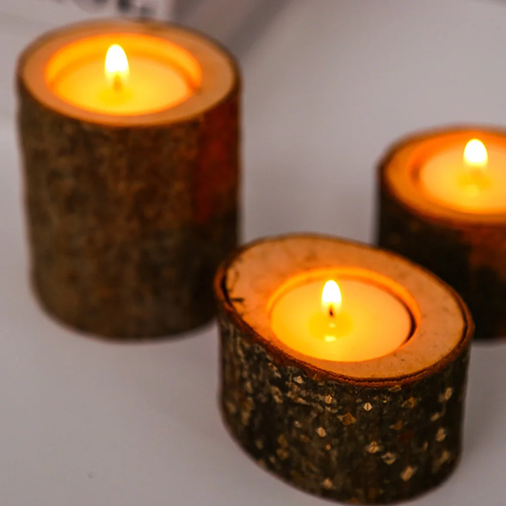

10pcs Creative Candleholder Wooden Branch Stake For Home Wedding Christmas Party Decoration Reusable Votive Tealight Holder