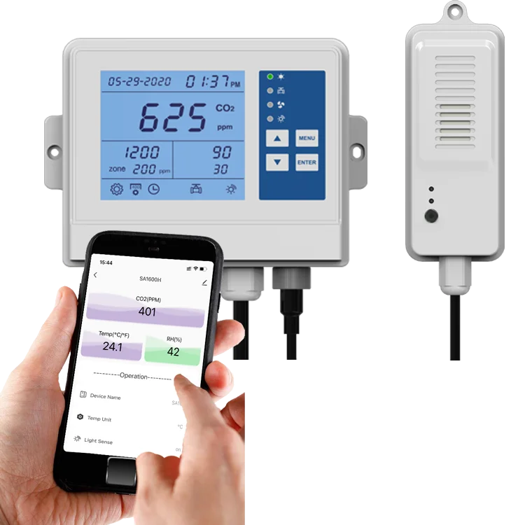

Приложение Tuya для помещений, ЕС, цилиндр, резервуары, генератор, электромагнитный клапан управления, регулятор CO2, контроллер для комнат для выращивания теплиц и палаток