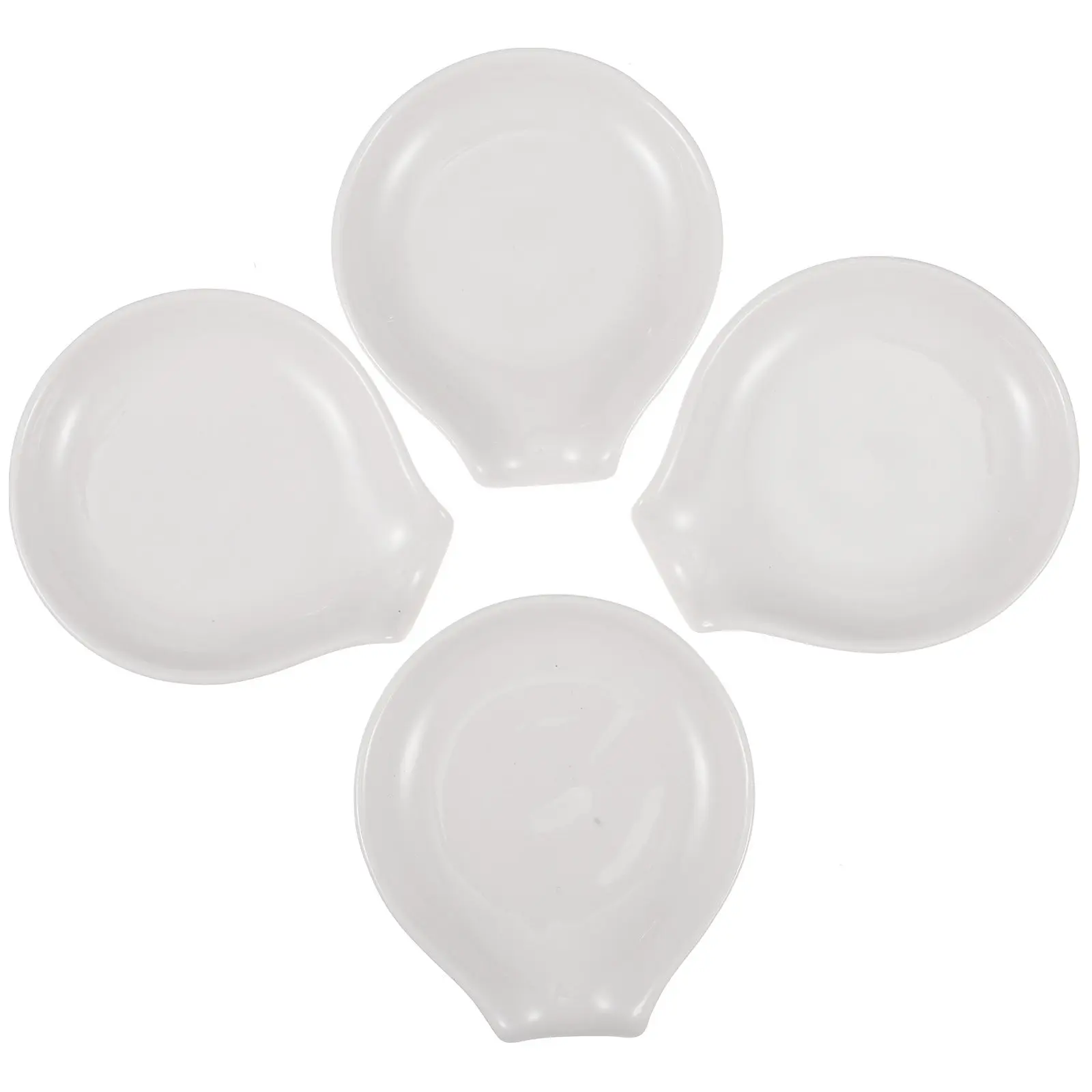 

Набор из 4 керамических подставок для ложек: гладкие, безопасные для столешницы, держатели для кухонной утвари, для хранения половников, декор для обеденного стола