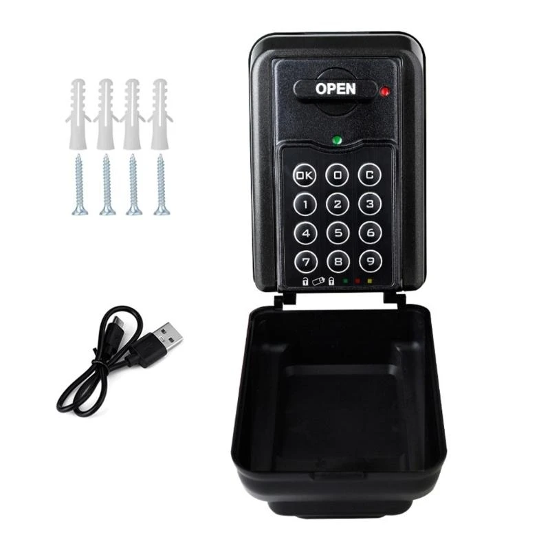 DXAB Wall Mounted Large Key Lock Box Combination Lock Box for Outdoor Spare Key Hider