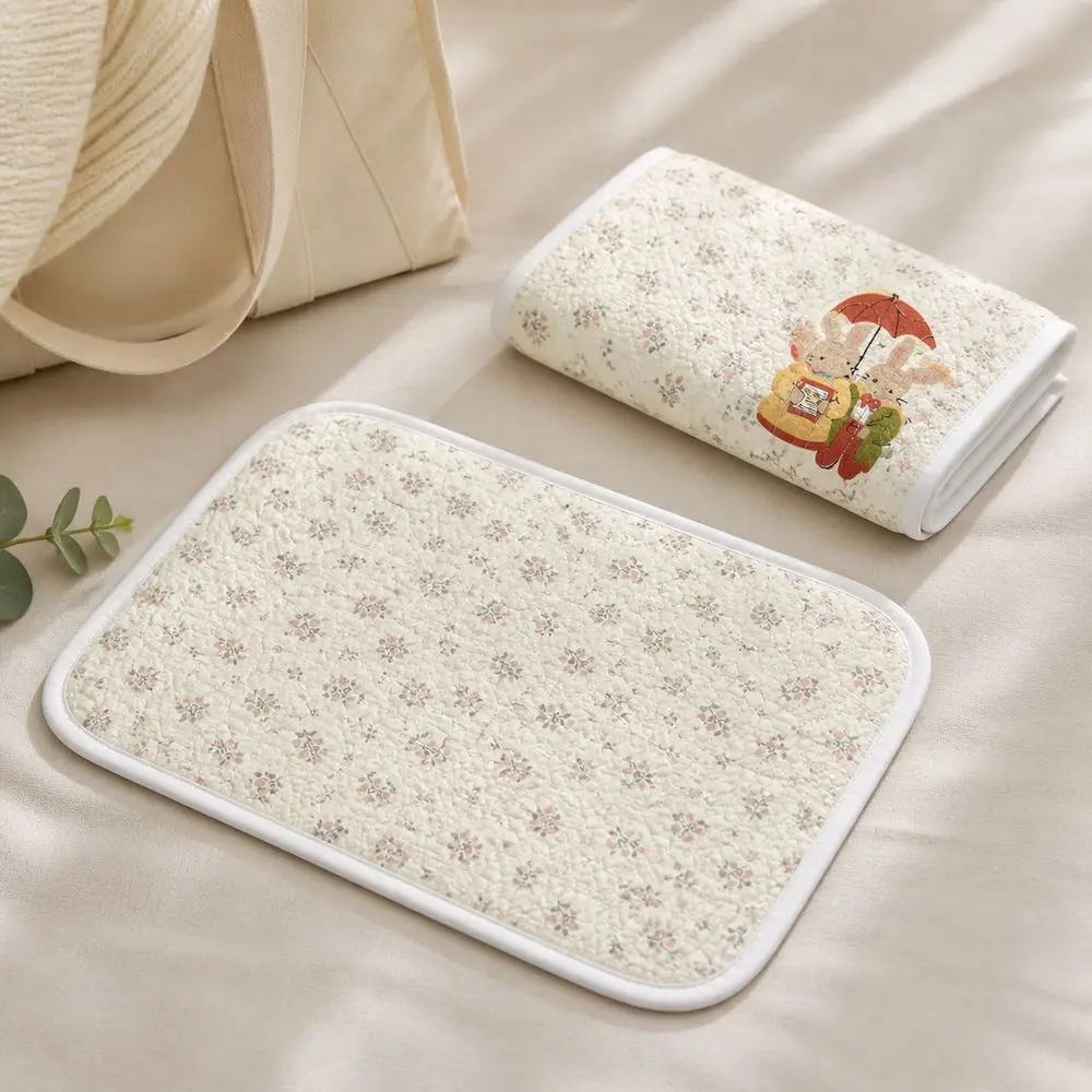 Polyester Portable Seat Pad Portable Printed Pattern Travel Seat Cover Protective Barrier Lightweight Seating Pad Subway Commute