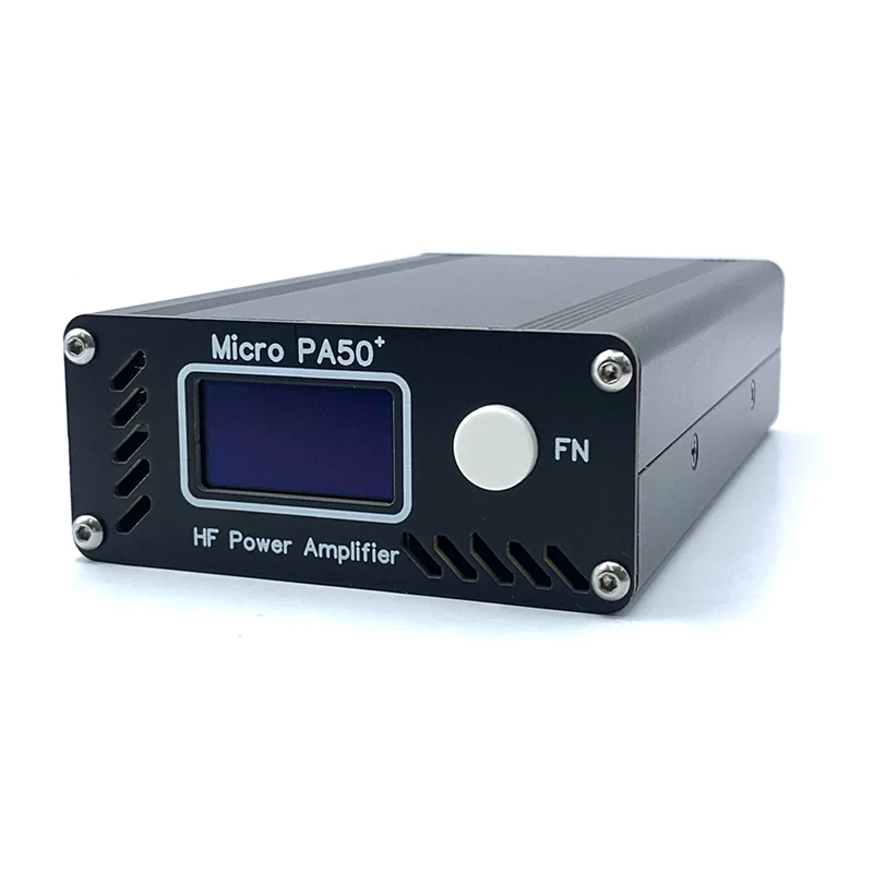 Amplifier 1.3 Inch OLED Display Micro-PA50+ Shortwave HF Power 50W 3.5Mhz-28.5Mhz Power SWR Meter + LPF Filter For Radio