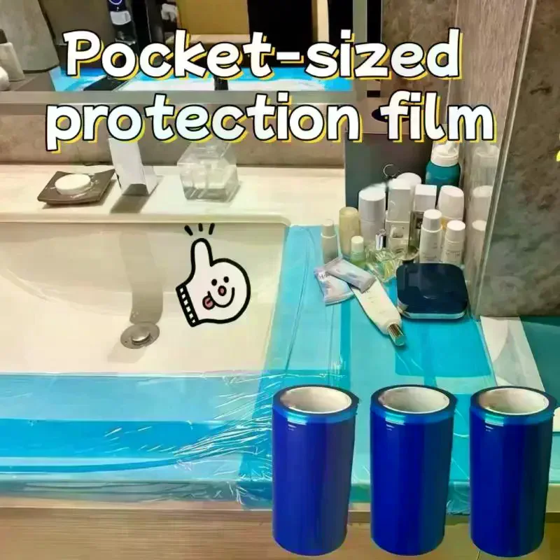 Disposable Hygiene Film Dental Blue Toilet Seat Bathtub Barrier Sheet Travel Hotel User Tool