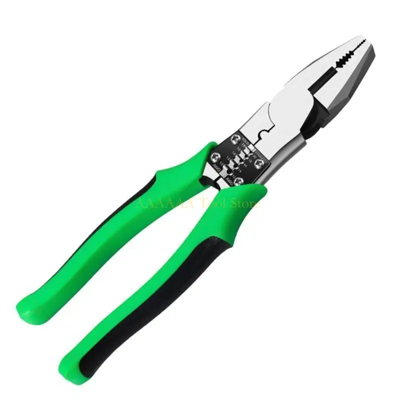 A2BE Electrical Wire Stripper Pliers Cable Stripping Crimping Cutter Hand Tool Portable Diagonal Plier Needle Nose Pliers