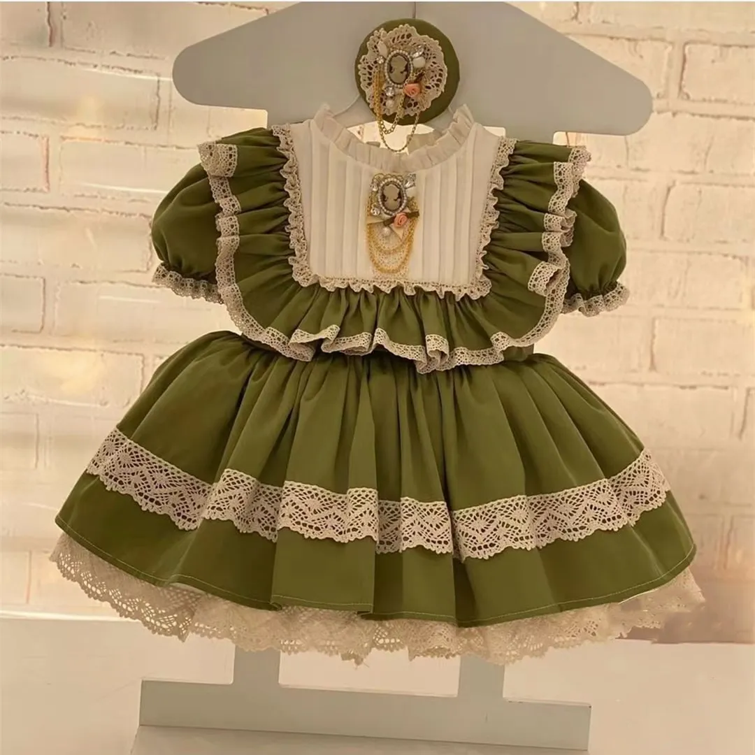 robe-de-princesse-en-dentelle-vintage-pour-bebe-fille-robe-d'ete-decontractee-vert-anniversaire-vacances-eid-0-8-ans