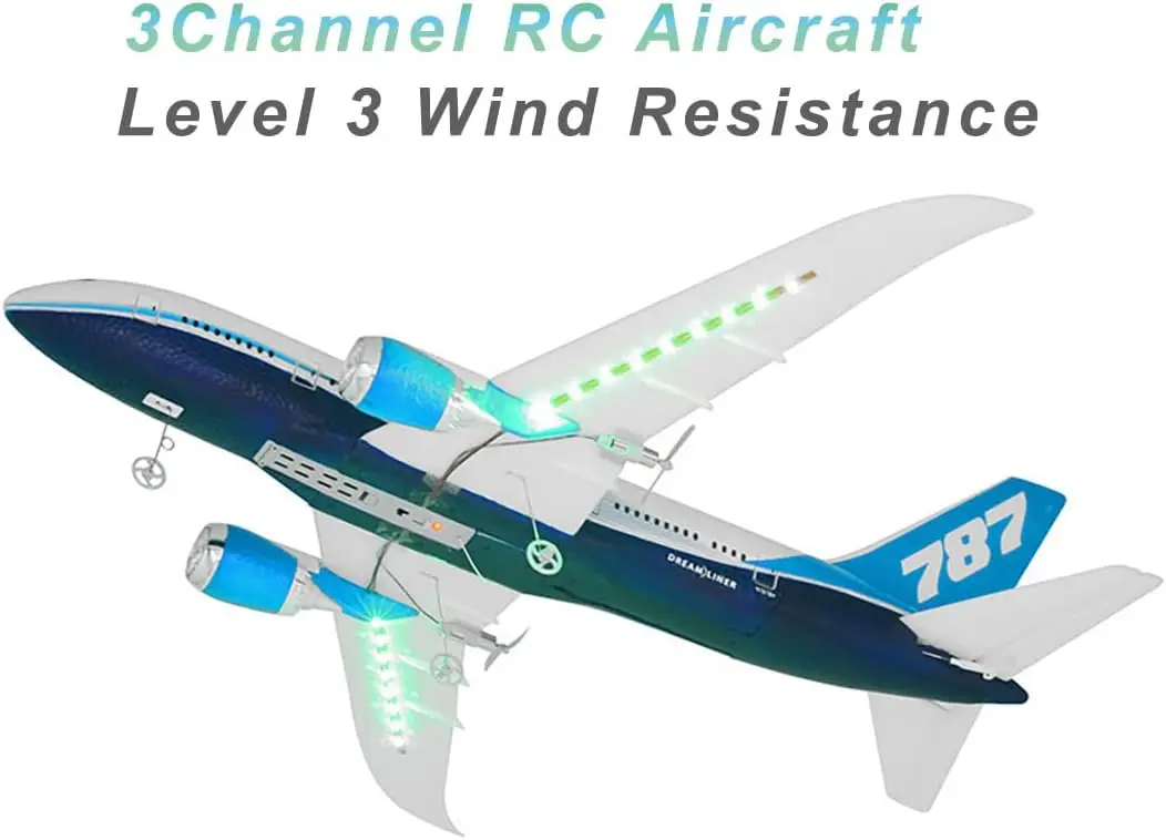 QF008 787 Remote Control Fixed-Wing Aeroplanes Aircraft Boeing 787 Three-Channel High-Flying 1000 Meters Special Connection Roll