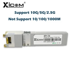 Xicom 10G RJ45 SFP bakır modülü 10G/5G/2.5G RJ45 Port Cisco 10GBase-T RJ45 Cisco/Mikrotik Ethernet anahtarı ile uyumlu