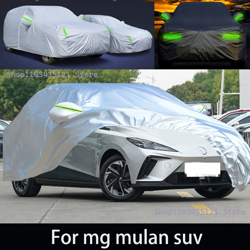 

For mg mulan suv Outdoor Protection Full Car Covers Snow Cover Sunshade Waterproof Dustproof Exterior Car accessories