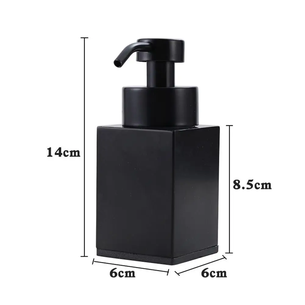 Square Refillable Soap Dispenser 304 Stainless Steel Hand Sanitizer Bottle Shower Gel Lotion Foam Dispenser