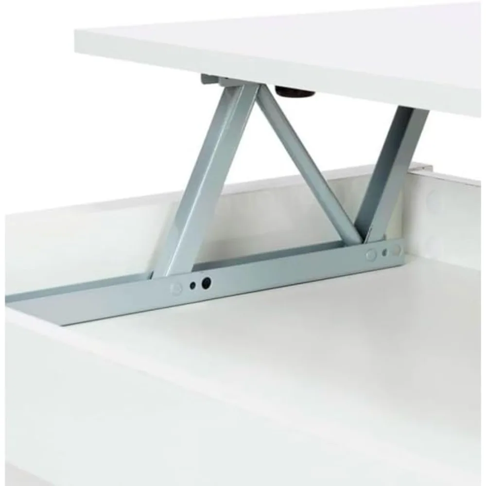 توس موبليس CTM ® Mesa Centro Premier Elevable 100x50x45/58 cm – Mesa Auxiliar para Salón con Compartimo Interior – وضع Diseño