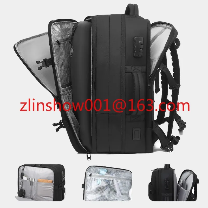 

Built in Pump Vacuum Backpack with USB Oxford Waterproof Anti Theft Business Travel Laptop Backpack
