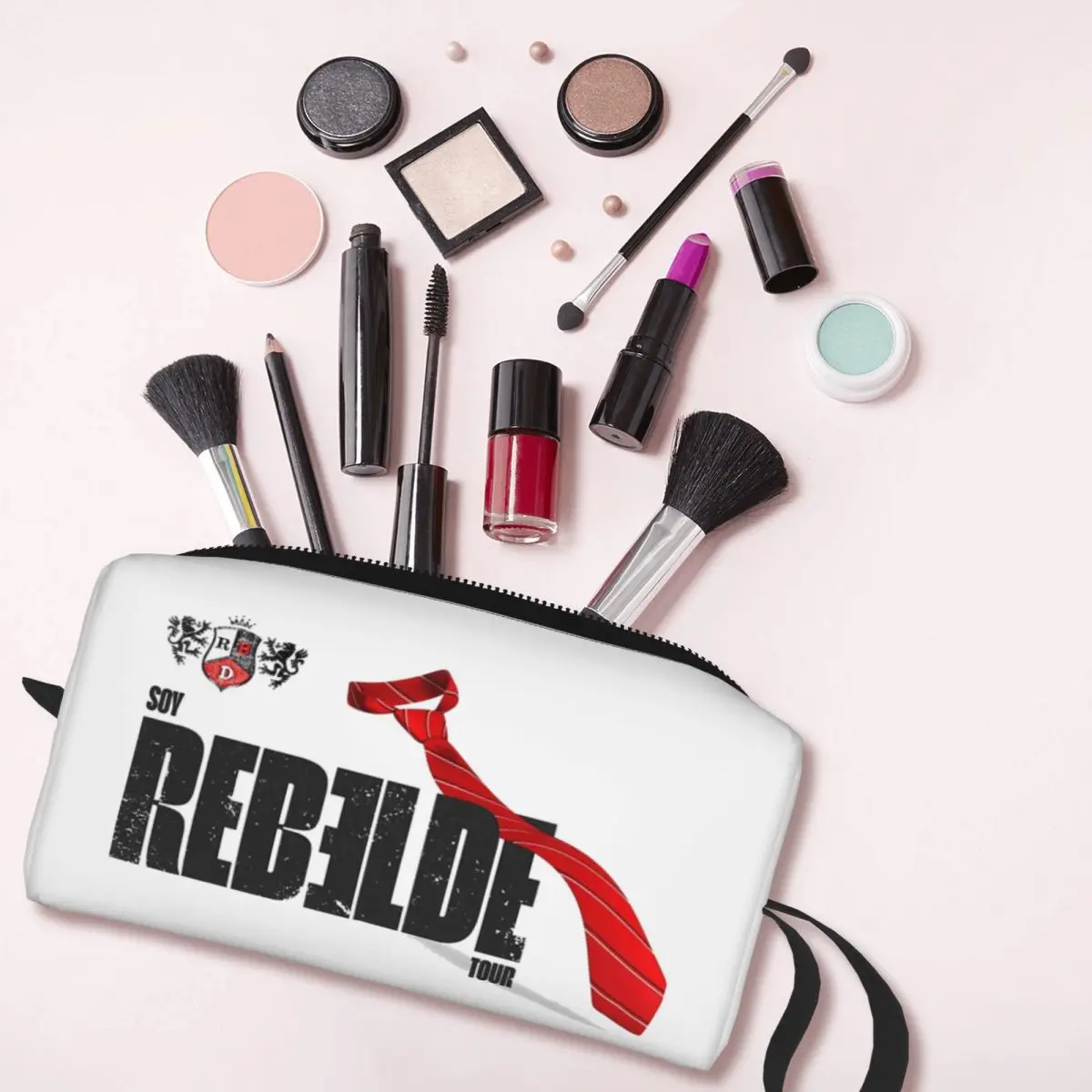 Soy Rebelde Tour Logo RBD borsa per il trucco borsa per cosmetici impermeabile borsa da viaggio borsa da toilette Organizer borsa portaoggetti di