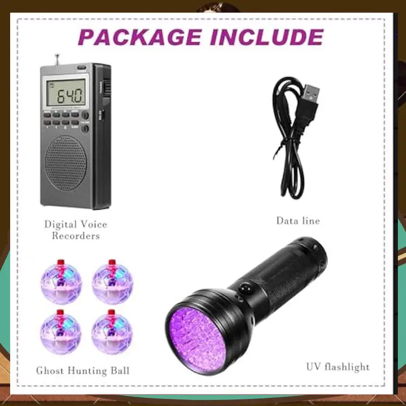 Kit di attrezzature per scatole di spirito Kit di attrezzature per attrezzature paranormali per ufficio domestico all'aperto-AB01