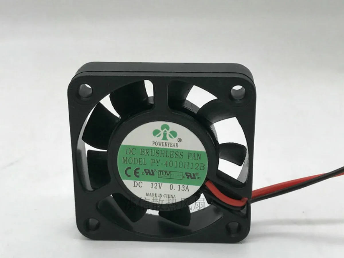 1pcs for  POWERYEAR PY-4010H12B DC12V 0.13A 4CM 40*10MM cooling fan