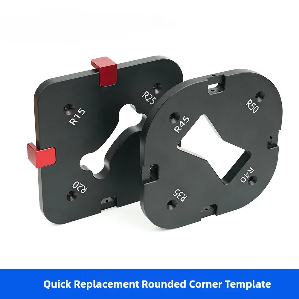 

Woodworking corner chamfering template tool quick change R-angle arc right angle oblique angle
