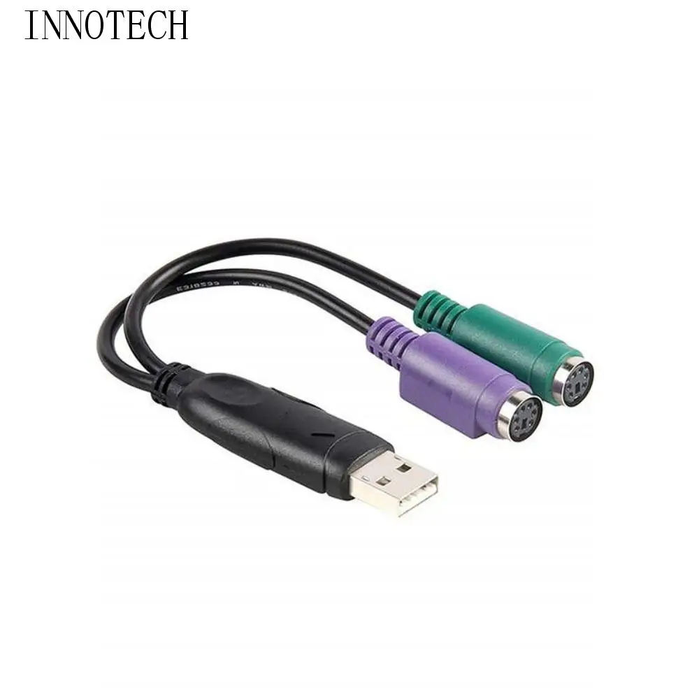 

Extension U-To-P Adapter Cord Splitter Connector USB to PS2 Cable Converter Cable USB Male to 6 Pin Female 6 Pin PS2 Adapter