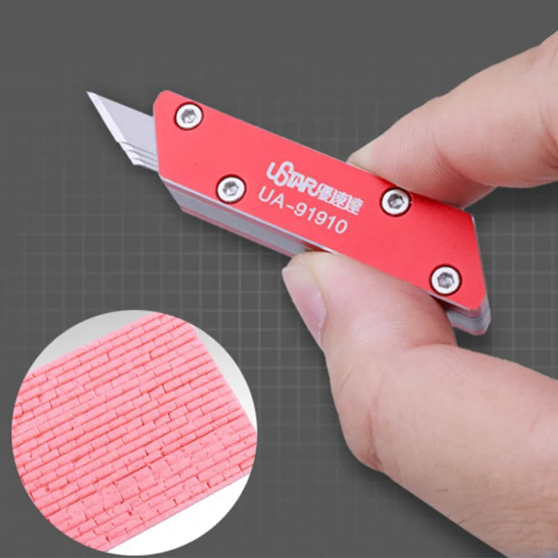 

Ustar UA91910 Craft Cutter Wall Tile Model Design Pen Knife Plastic DIY Hobby School Stationery Art Military Kit Building Tool