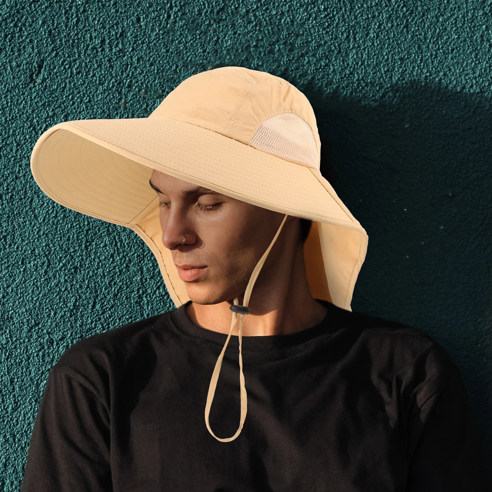 

Sun Protection Quick Dry Wide Brim Visor for Men Women Summer Fishing Cap UV Protection Breathable Outdoor Sports Hat