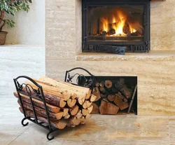 Hot Sale Fireplace Stand Folding Firewood Holder Foldable Heavy Iron Storage Rack