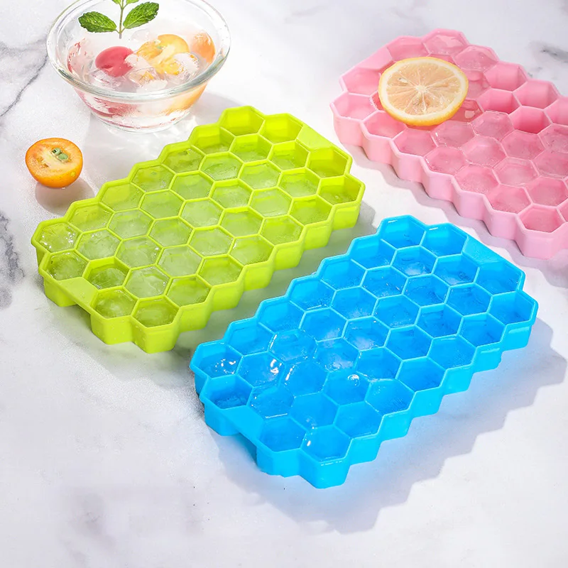 2023 Hot Cube Maker Silicones Ice Mould Honeycomb Ice Cube Tray Magnum Silicone Mold Forms Food Grade Mold for Whiskey Cocktail