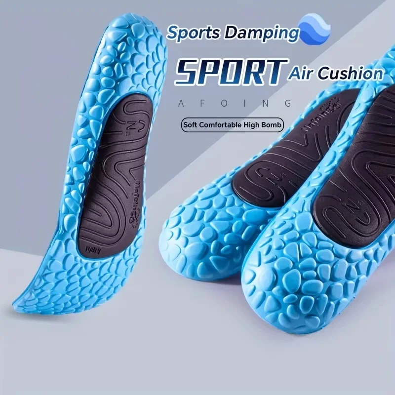 

1 пара новых стельок из ЭВА для обуви, амортизирующая подошва, дезодорант, дышащая подушка, стельки для бега для мужчин и женщин, стельки