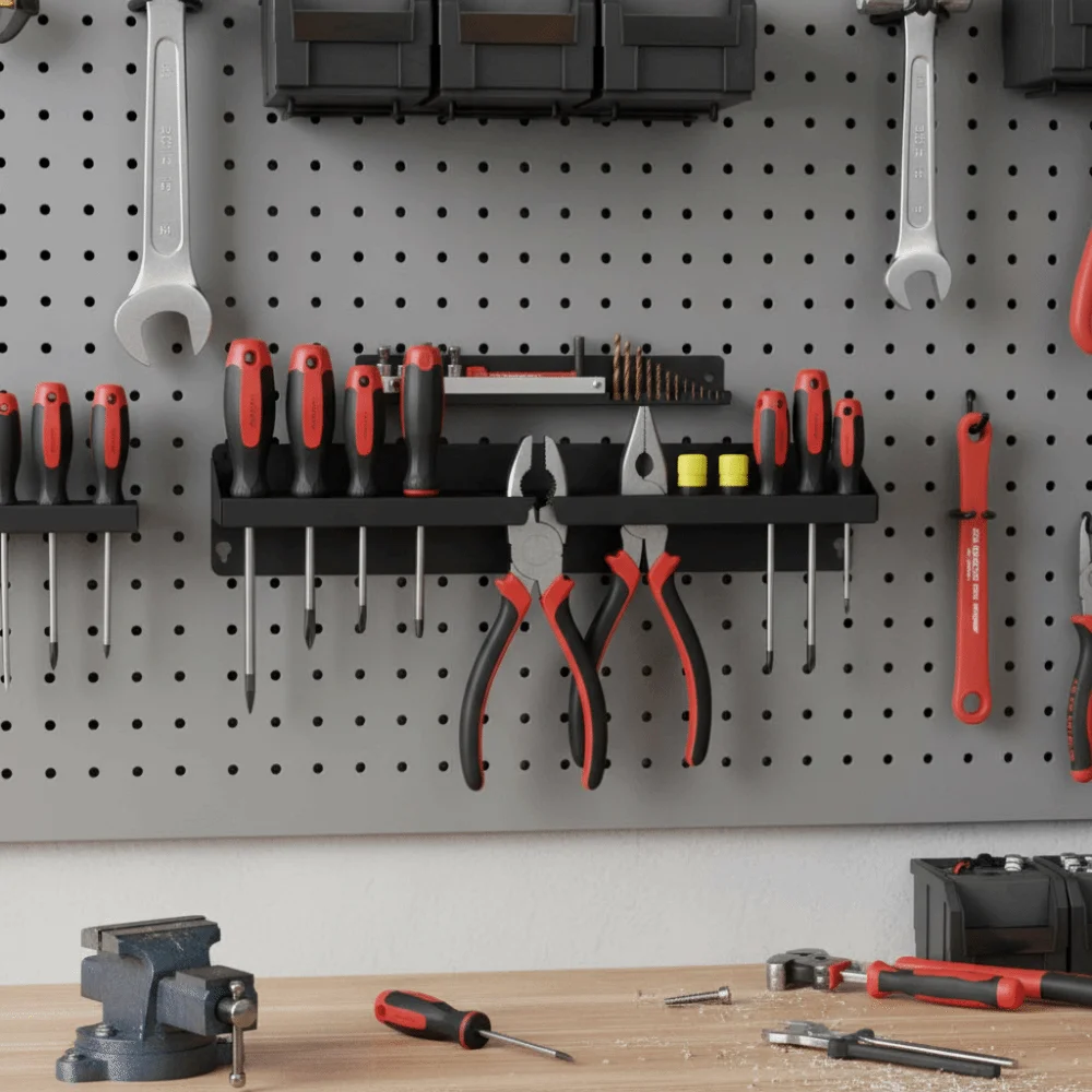 壁掛け工具収納ラック-壁掛け工具収納ラック-ドライバーホルダー-レンチ-ユーティリティシェルフ-プライヤーオーガナイザー-ツールシステム