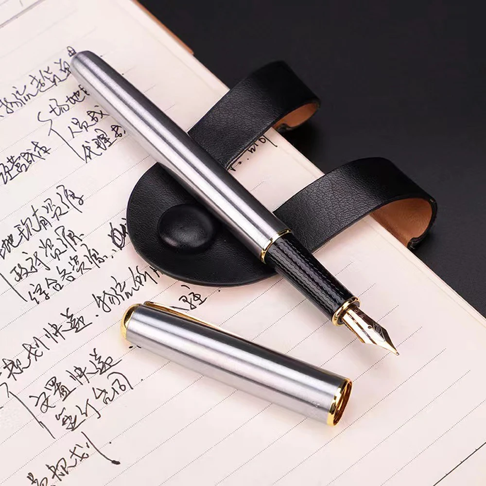 Luxury Fountain Pen 0.5mm Nib Caligraphy Pen Metal Pen High Quality Ink Pens for Writing Student School Stationery Supplies