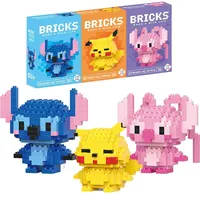 Stitch Sanrio Coke Mickey Mouse cartoon dolls And micro-particle building block toys compatible with Children's gifts