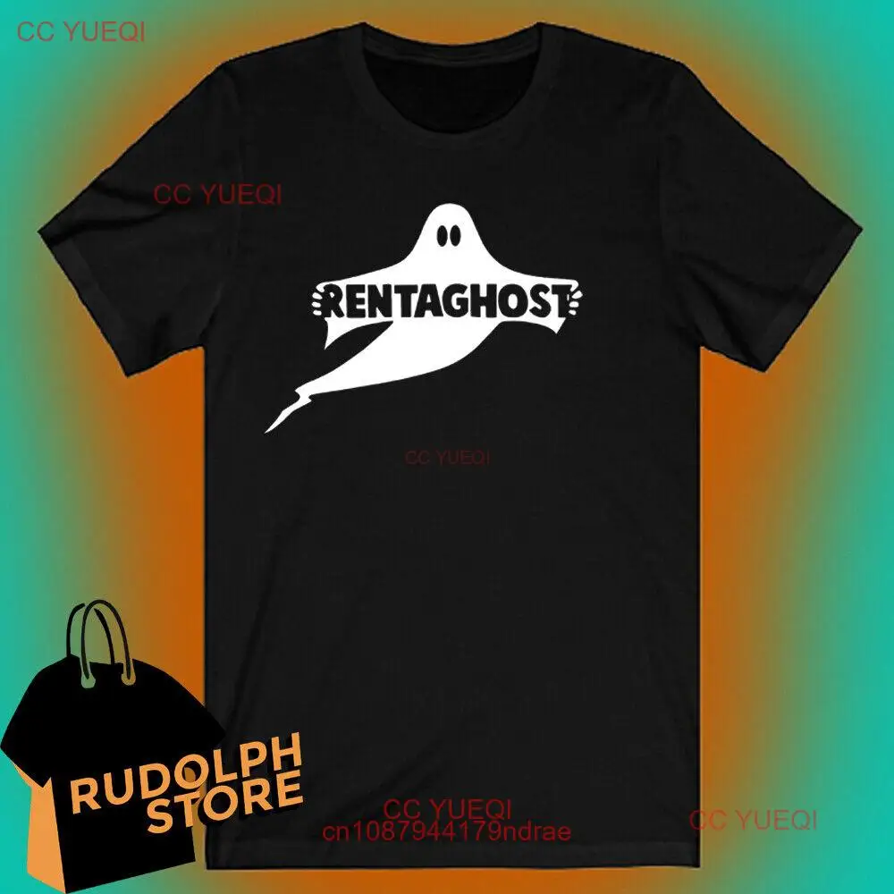 Мужская черная футболка с принтом призраков, размеры от S до 5XL