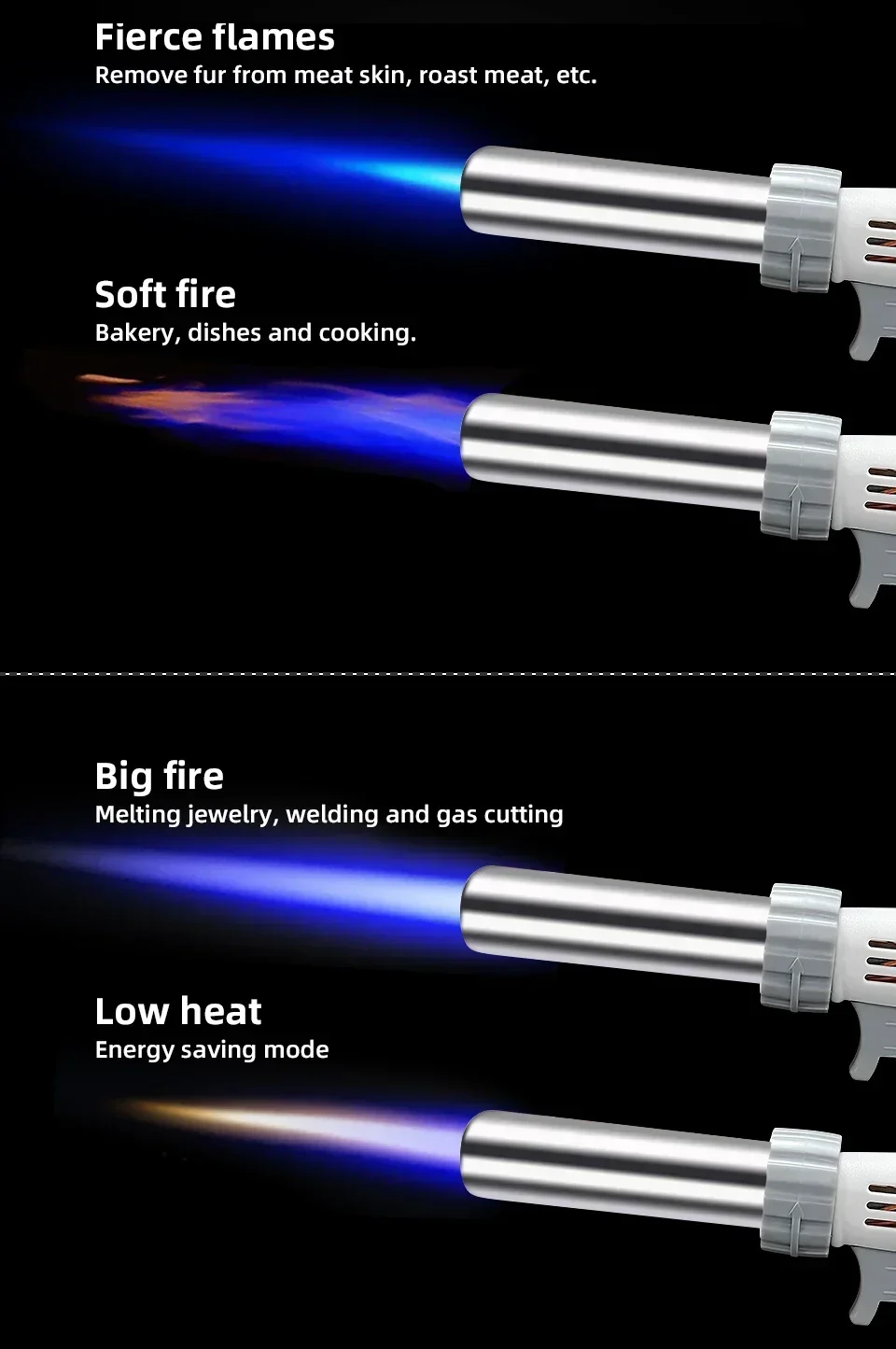 Flip Over Zünder Tragbare Patrone Gas Zylinder Spritzpistole Spritzpistole Schweißen Pistole Outdoor Grill Zünder Haushalt Spritzpistole – Detail 8