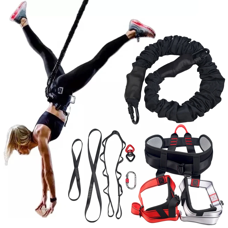 

Natural Latex Heavy Bungee Fitness Resistance Band Set Gravity Yoga Belt Kit 4D Dance Rope Workout Fitness