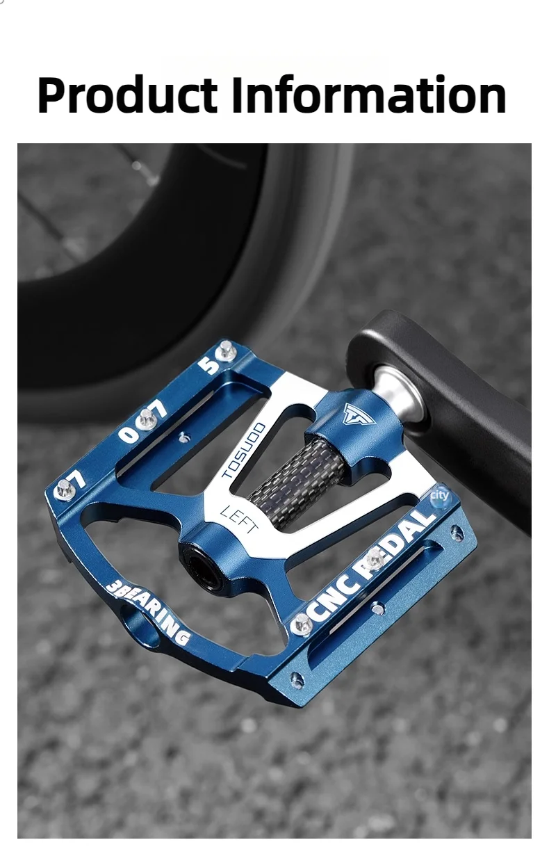 TOSUOD Lager Fahrrad Pedal CNC Aluminium Legierung Anti Slip MTB Rennrad Pedal Erweitern Pedale Beruf Fahrrad Zubehör – Detail 10