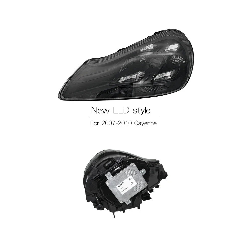 For Porsche Cayenne 957 2007-2010 2pcs PDLS Style Full LED Headlamp Assembly Projector Lens Car Front Light Upgrade Accessories - view 4