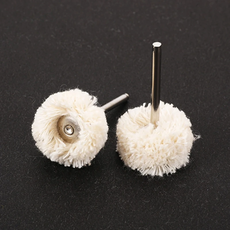 2.35/3mm Shank Wool Felt ล้อขัดแบบพกพาแปรงแบน Buffing ล้อโรตารี่เครื่องมืออุปกรณ์เสริมสำหรับเครื่องประดับโลหะไม้ Dropship